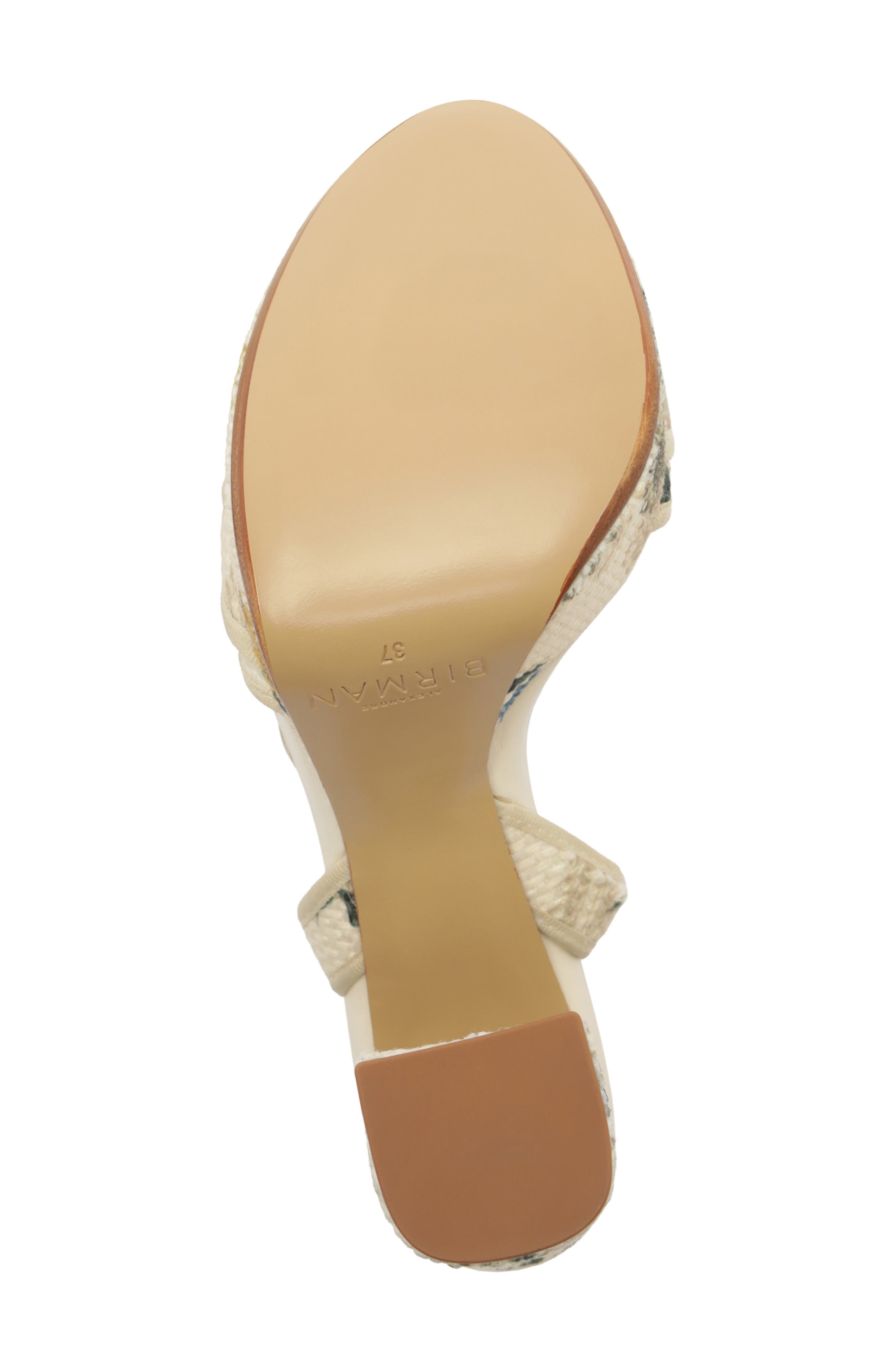 Alexandre Birman x AGUA Floral Bow Platform Sandal, Alternate, color, 