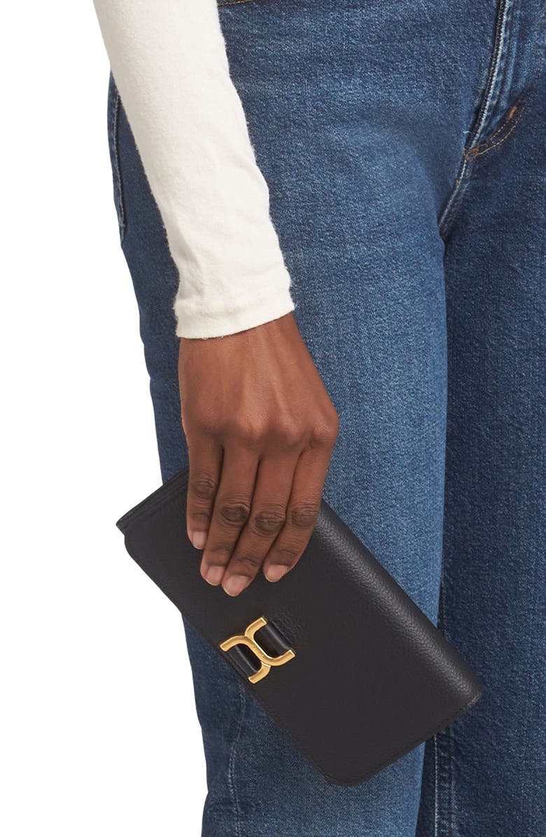 Chloé Marcie Leather Long Wallet, Alternate, color,