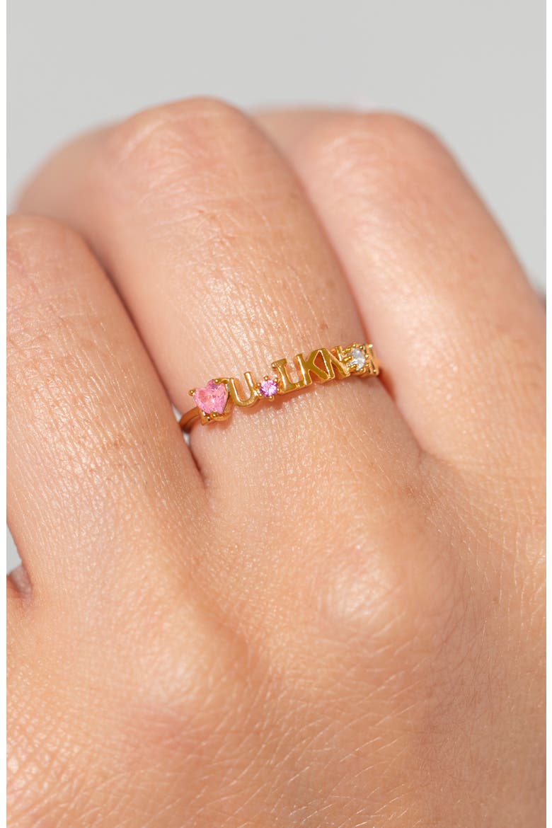 Star Wars I Love You I Know Ring, Alternate, color, GOLD/ PINK
