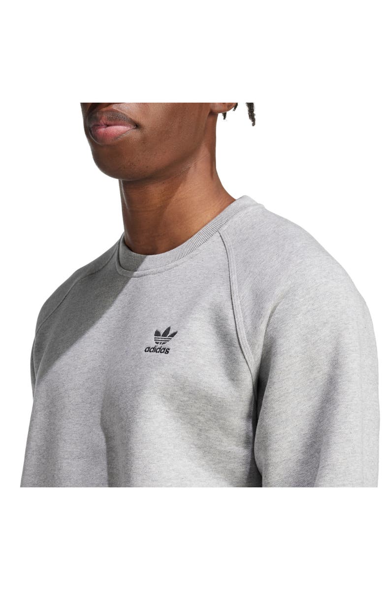 adidas Originals Trefoil Essentials Crewneck Sweatshirt, Alternate, color, 