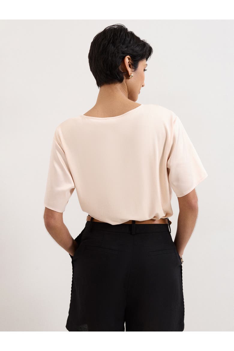 Francesca Satin Top, Alternate, color, Pale Pink