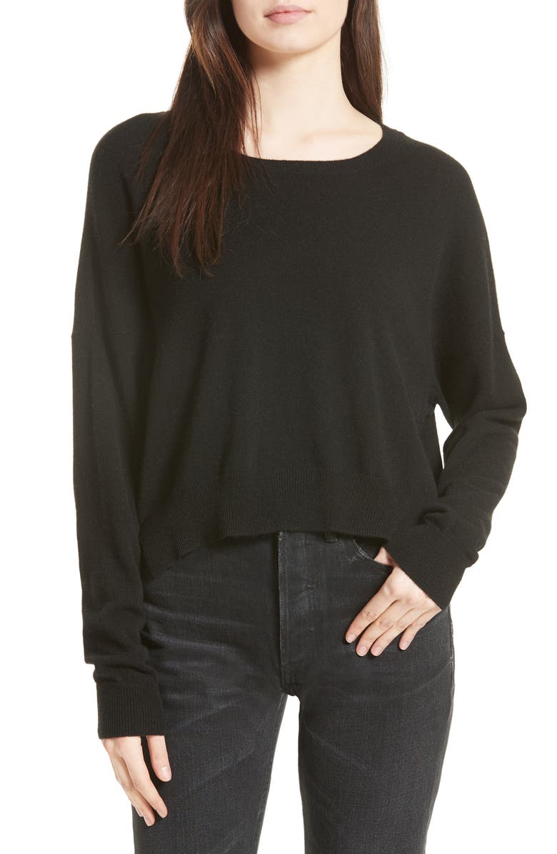 Vince Crop Cashmere Sweater, Main, color, 