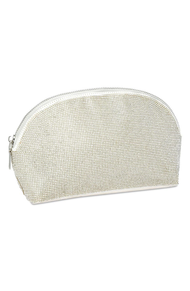 Iscream Kids' Crystal Embellished Cosmetic Case, Alternate, color, White