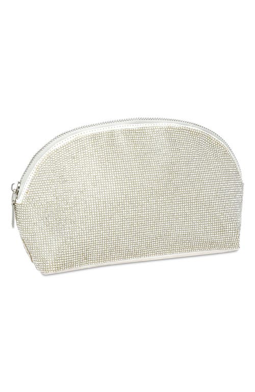 Shop Iscream Kids' Crystal Embellished Cosmetic Case In White