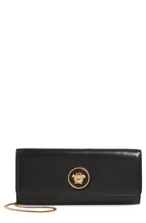 La Medusa Leather Clutch