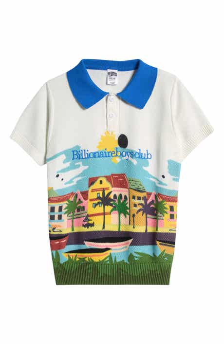 Billionaire Boys Club Kids' Palmas Short Sleeve Cotton Polo
