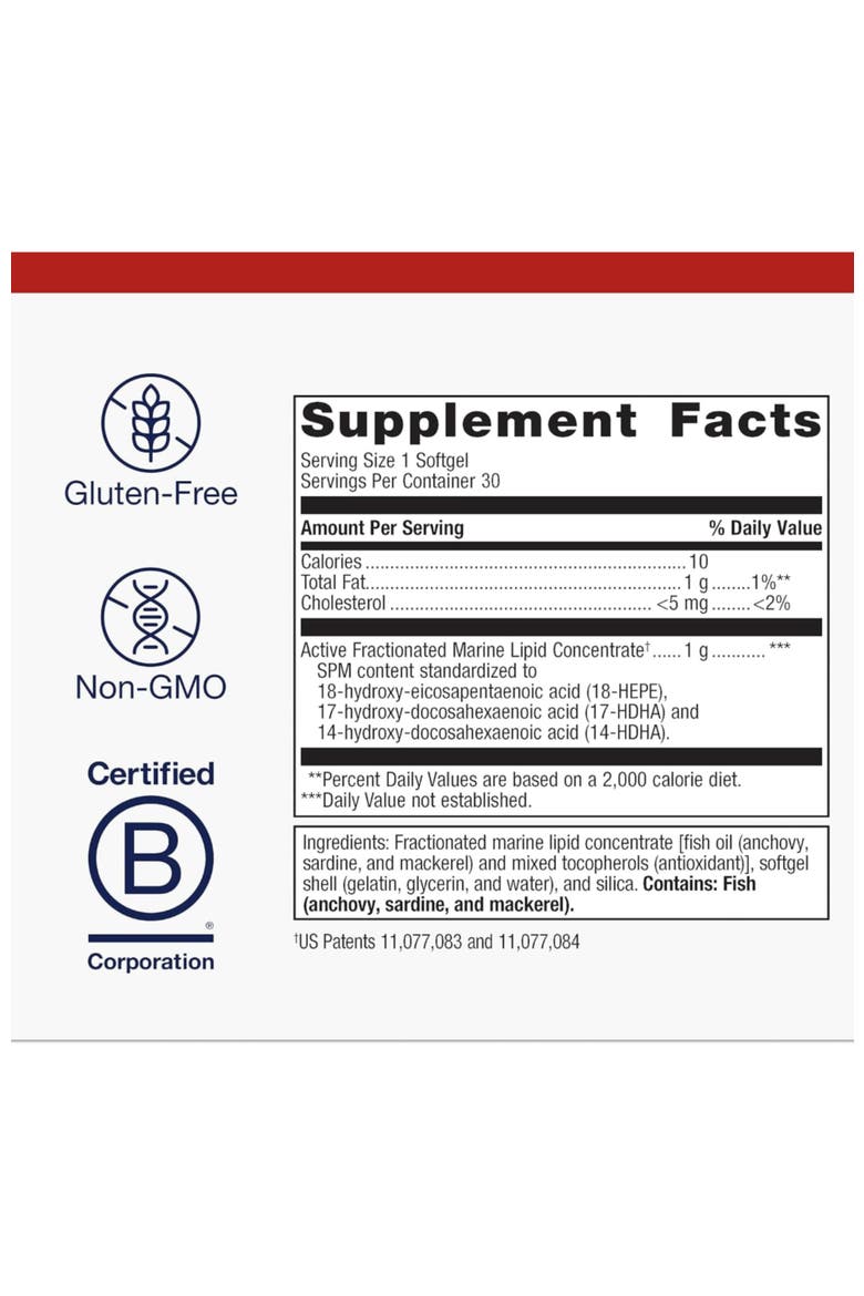 SPM Active One Daily Omega Fish Oil Supplement 30 Softgels, Alternate, color, None