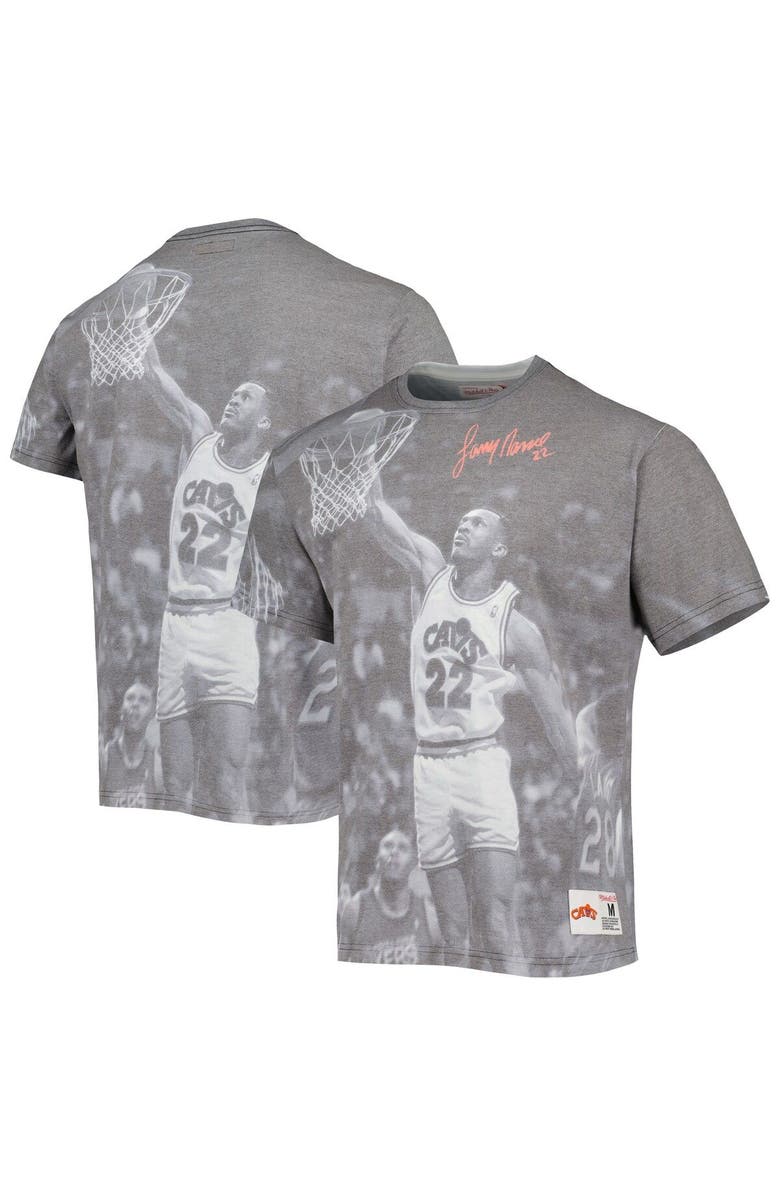Mitchell & Ness Men's Mitchell & Ness Larry Nance Heather Gray Cleveland Cavaliers Above The Rim T-Shirt, Main, color, 