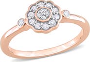 DELMAR Floral Diamond Ring - 0.21ct.