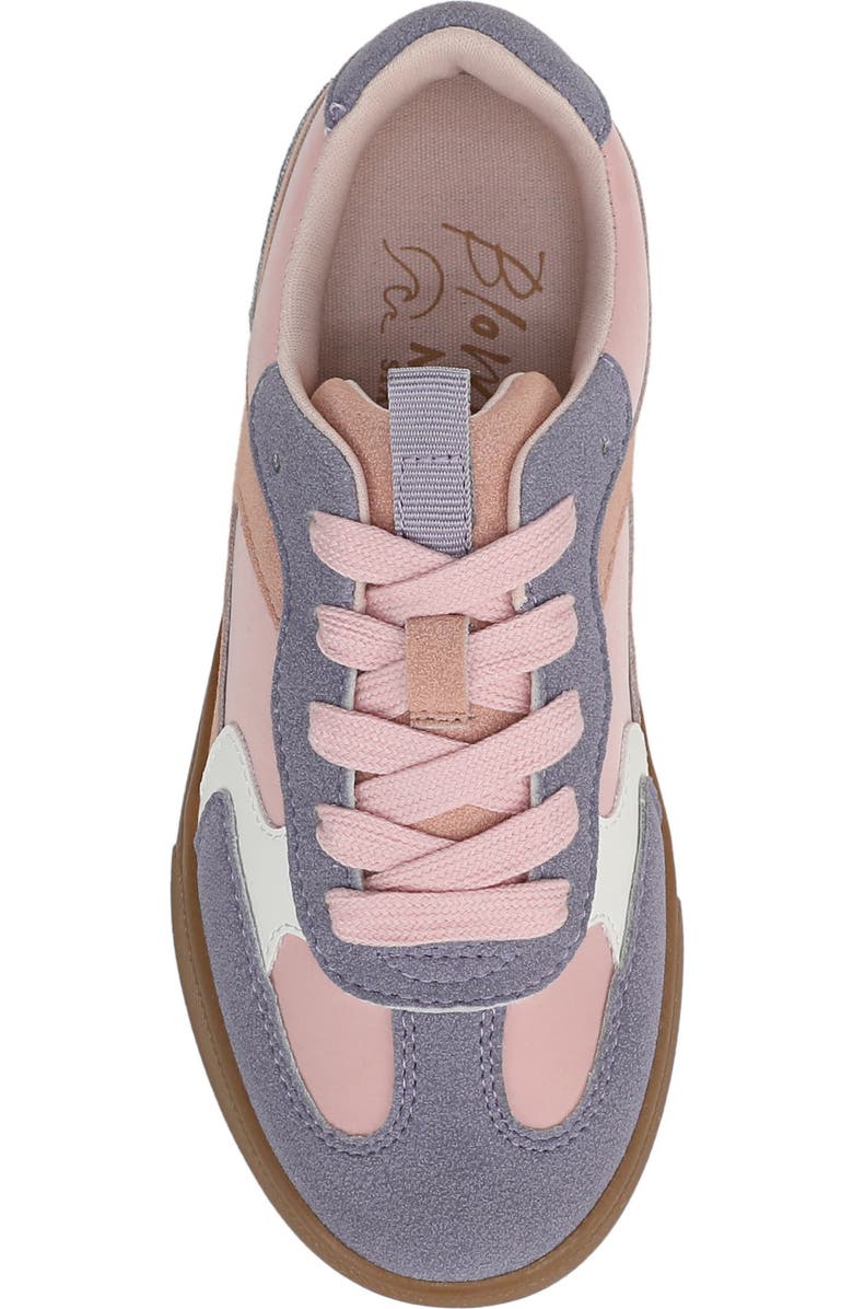 Blowfish Malibu Kids' Tastic Sneaker, Alternate, color, Pink / Iris Purple Faux Suede