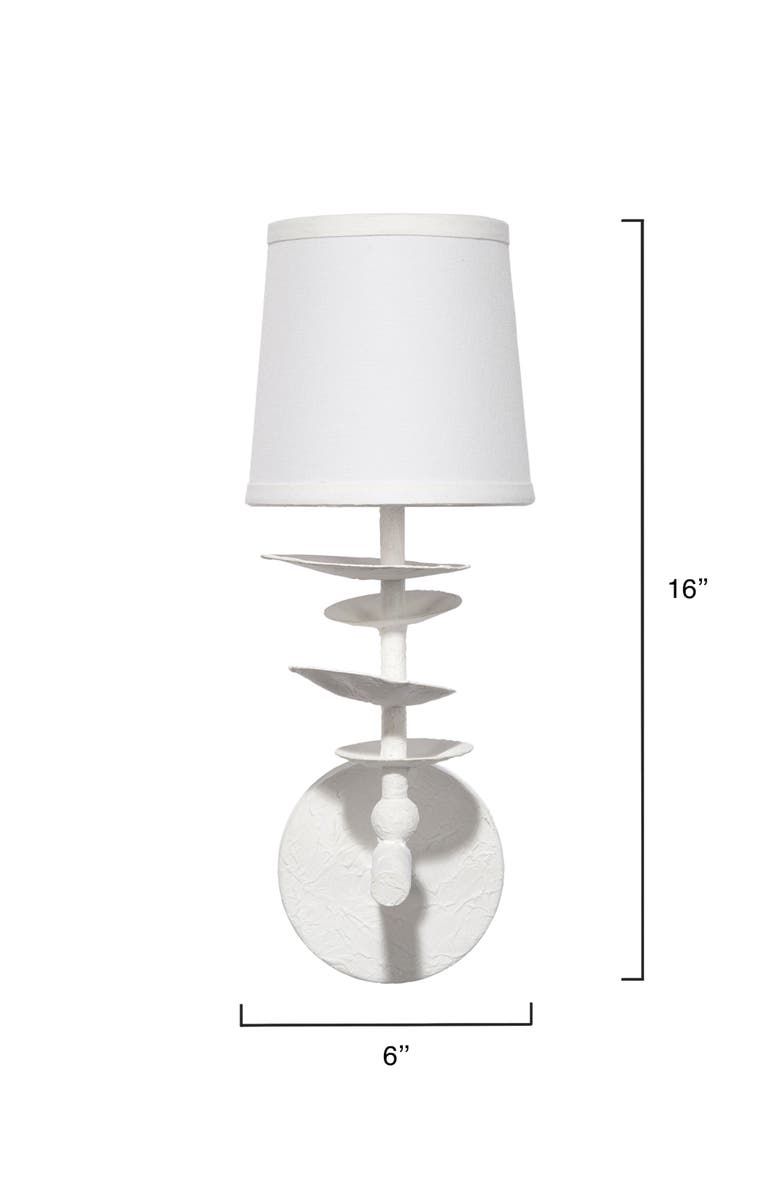 JAMIE YOUNG Petal 1-Light Wall Sconce, Alternate, color, White