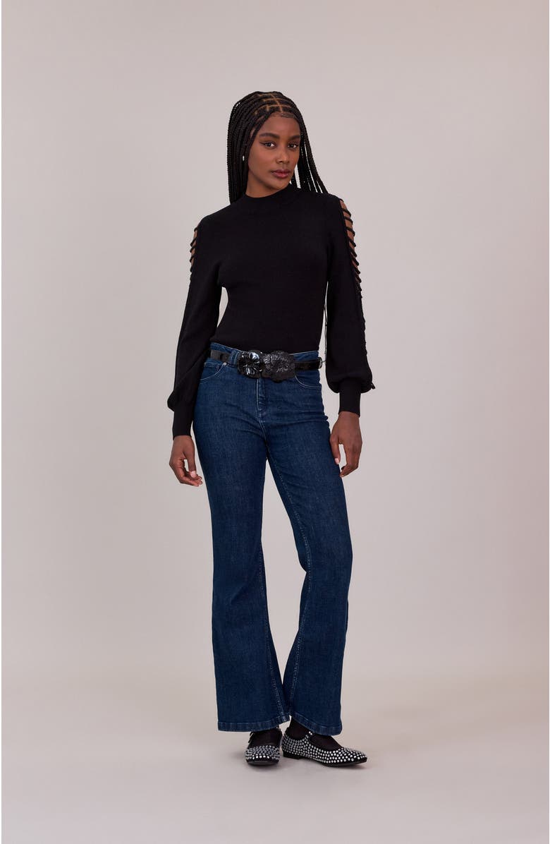 Anne Fontaine Parfum Top, Alternate, color, Black