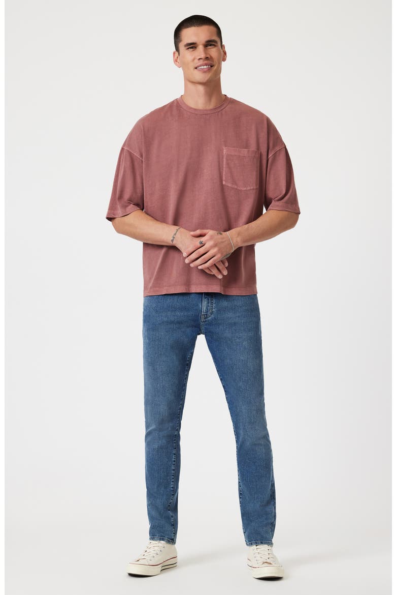 Marcus Slim Straight Leg Jeans, Alternate, color, LIGHT BRUSHED SELVEDGE