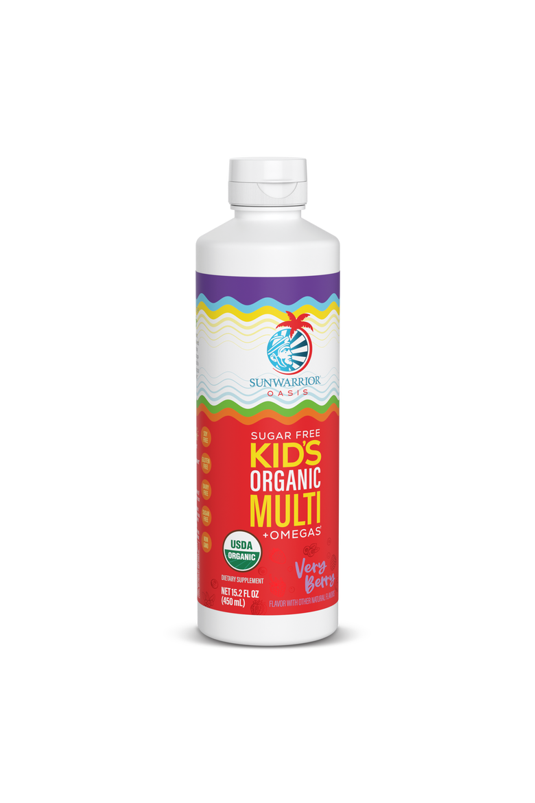 Organic Liquid Kid's Multi + Omega's Very Berry 450 ml, Main, color, No Color
