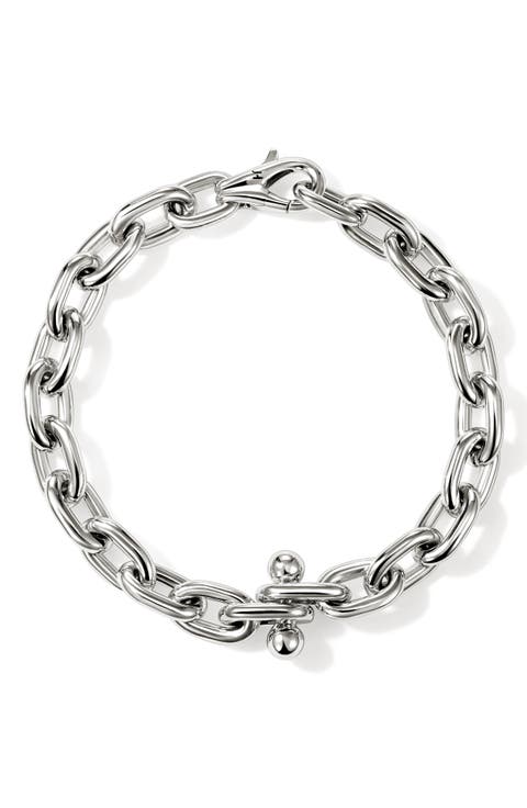 B&F x JH Screwball Link Bracelet, Sterling Silver, 13mm