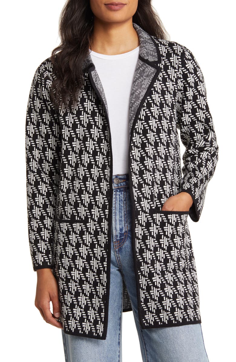 Hatley Broken Houndstooth Sweater Blazer, Main, color, 