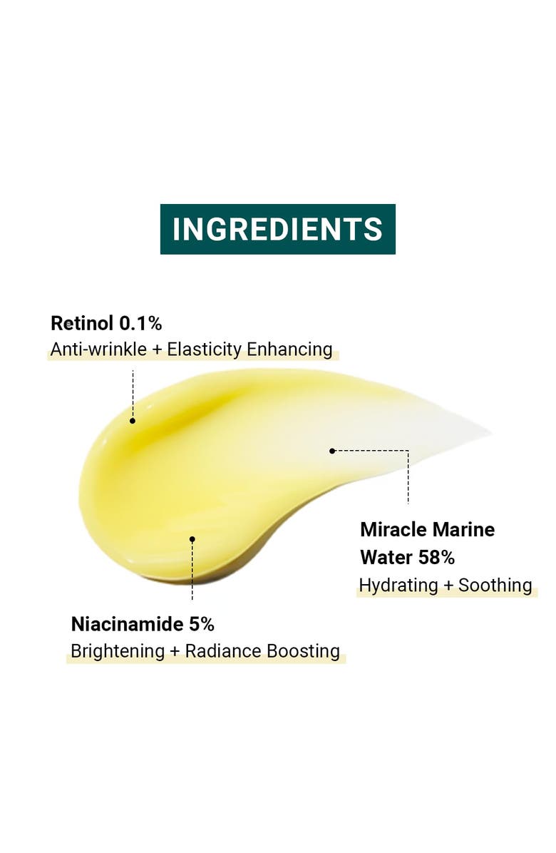 Heimish Marine Care Retinol Eye Serum Anti Aging Serum for Firming, Anti Wrinkle, Skin Elasticity 1.0fl.oz/30ml, Alternate, color, Yellow