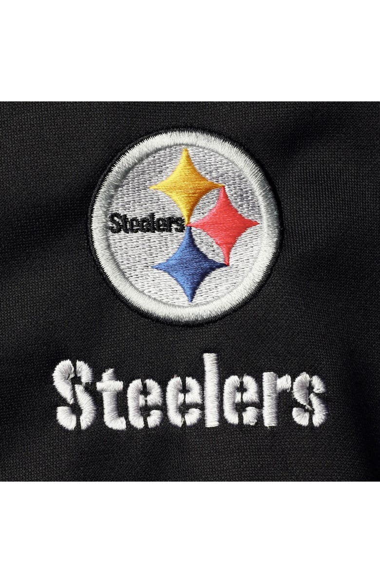 DUNBROOKE Men's Dunbrooke Black/Gold Pittsburgh Steelers Apprentice Full-Zip Hoodie, Alternate, color, Black