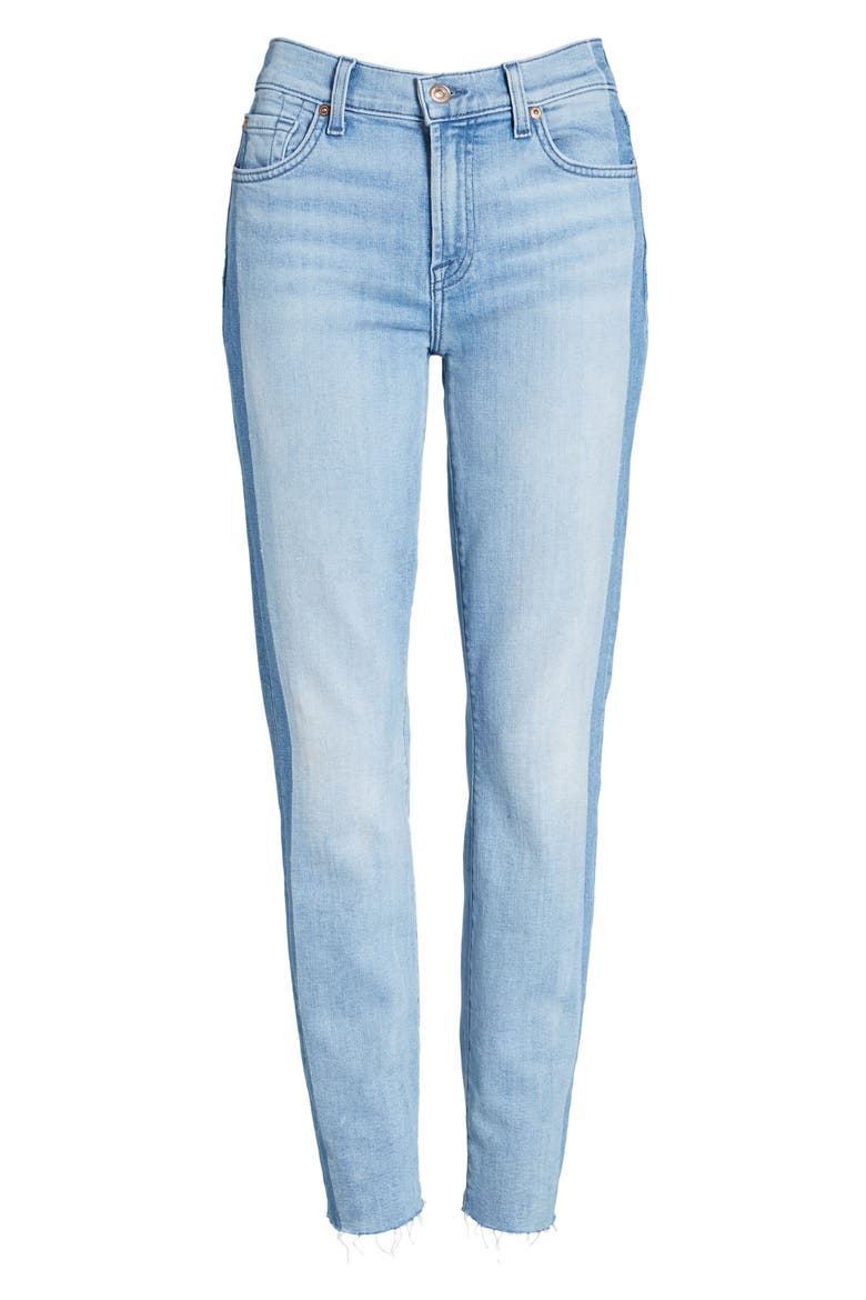 7 For All Mankind® Roxanne Original Ankle Skinny Jeans, Alternate, color, BRIGHT CHELSEA