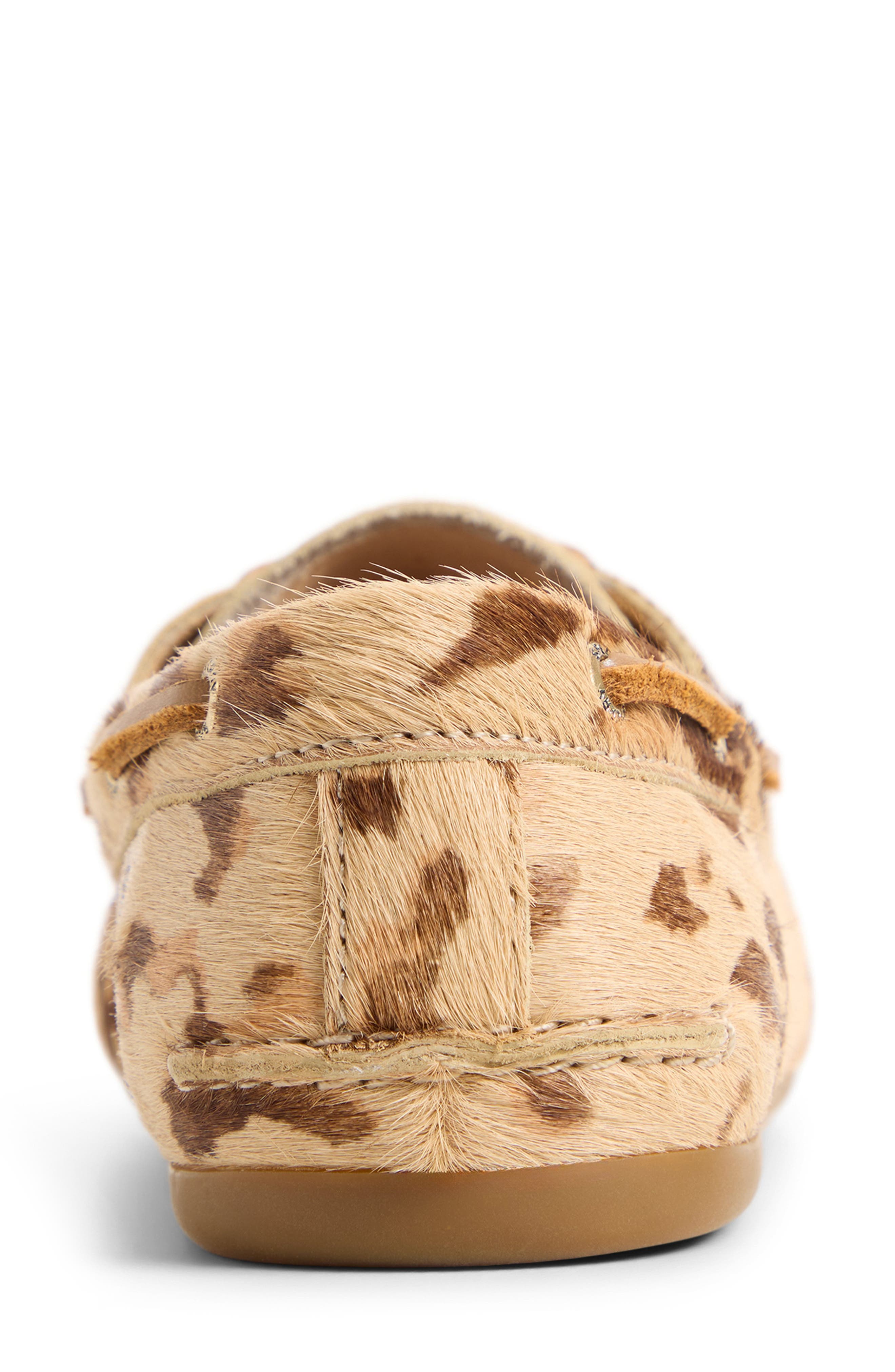 Sperry Slim Boat Shoe, Alternate, color, Brown Multi Calf Hair