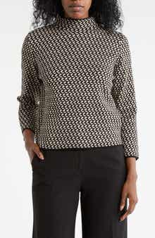 MAX STUDIO Mock Neck Sweater