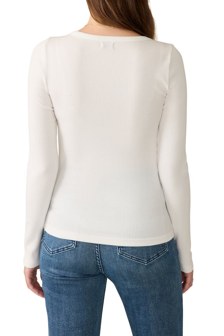 Freestyle Rib Henley, Alternate, color, BRIGHT WHITE
