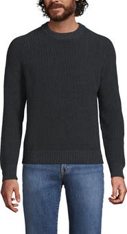 Lands' End Drifter Cotton Crewneck Sweater