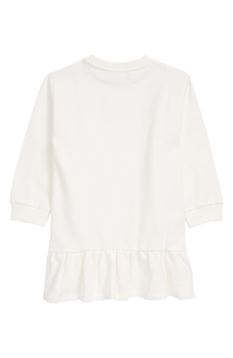 Versace Kids' Metallic Medusa Logo Sweatshirt Dress, Alternate, color,