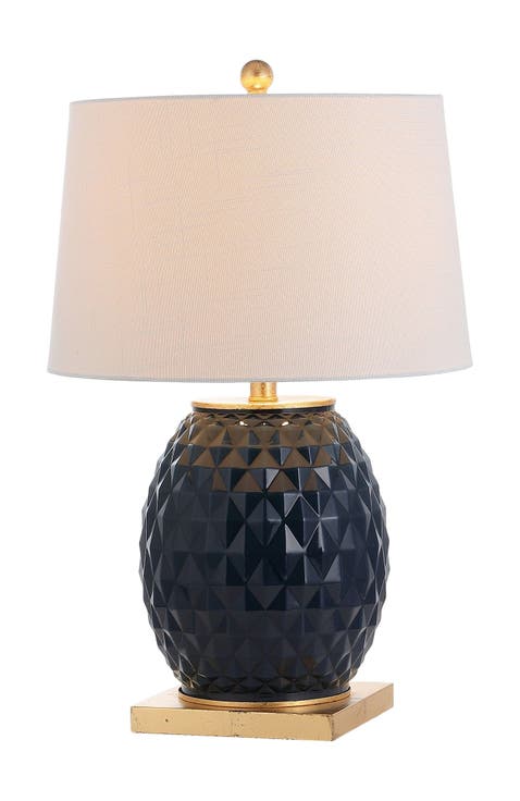Diamond 25.5" LED Glass/Metal Table Lamp