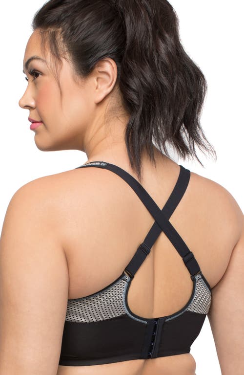 Curvy Couture Wireless Sports Bra In Multi