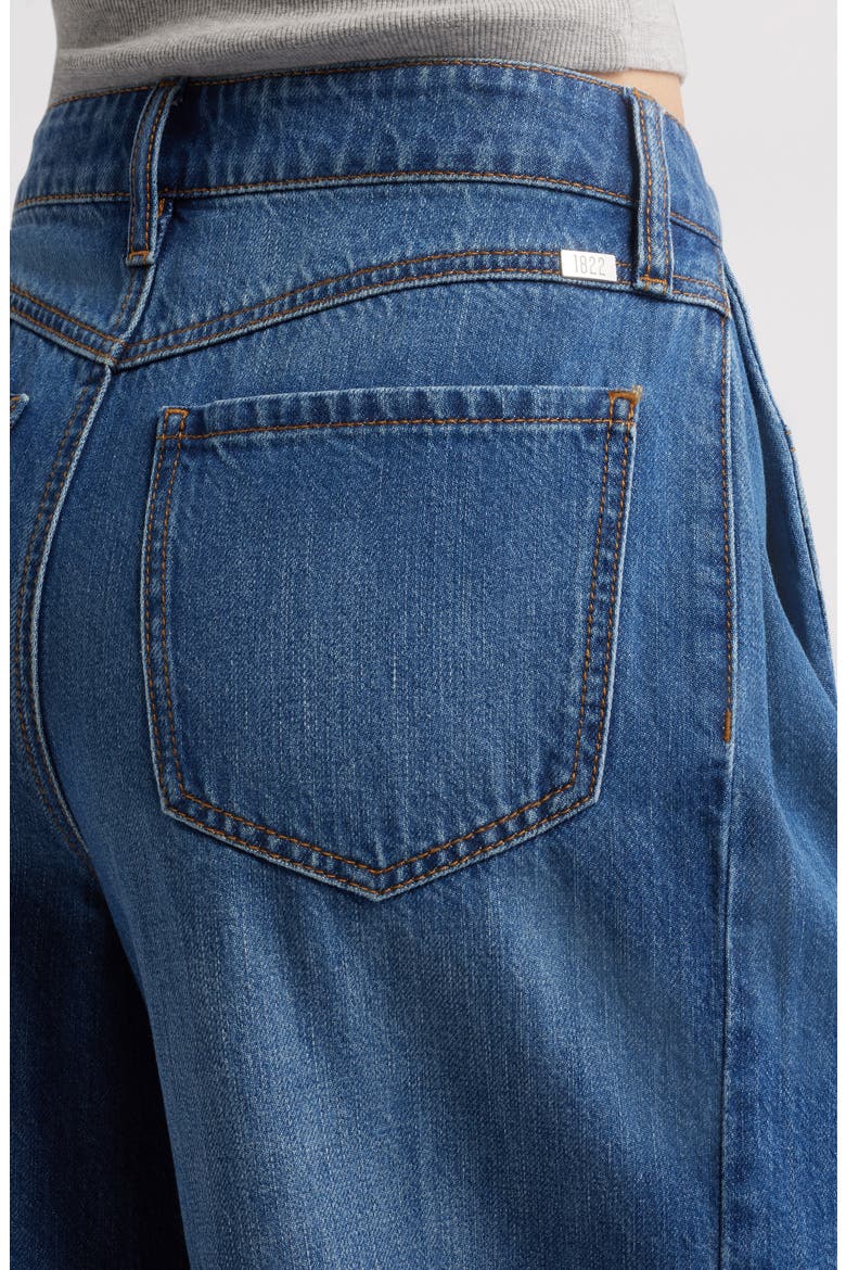 Raw Hem High Waist Wide Leg Jeans, Alternate, color, CARISSA