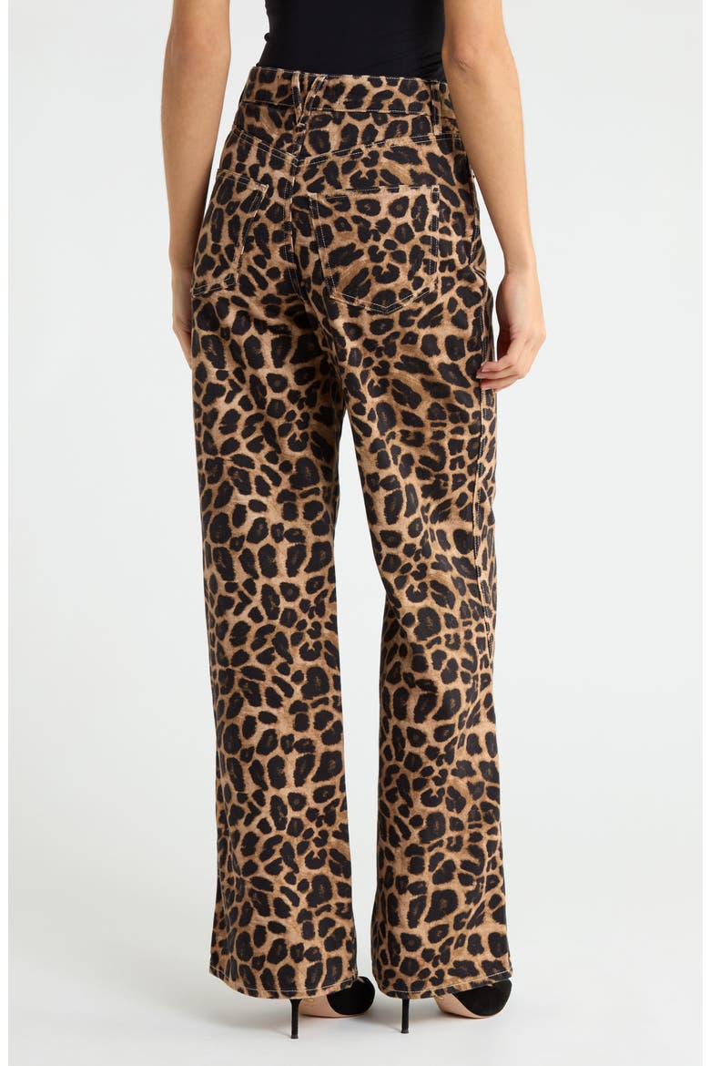 Taylor High Waist Flare Jeans, Alternate, color, WASHED LEOPARD