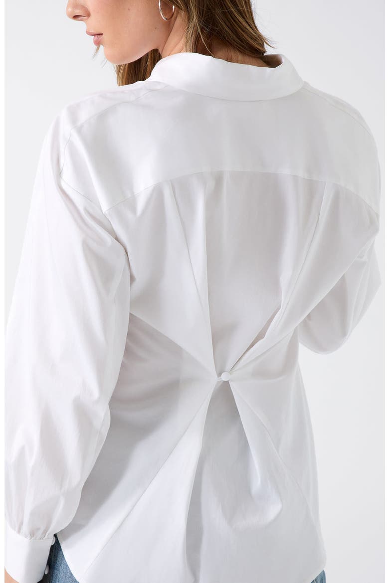 Erika Stretch Cotton Poplin Button-Up Shirt, Alternate, color, OPEN