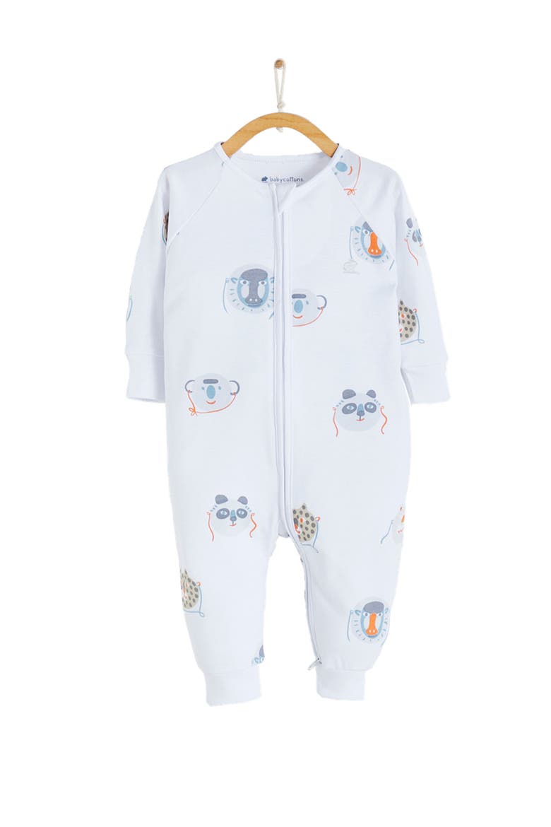 Wild Zip Footless Pajama for Infant, Main, color, Full Print