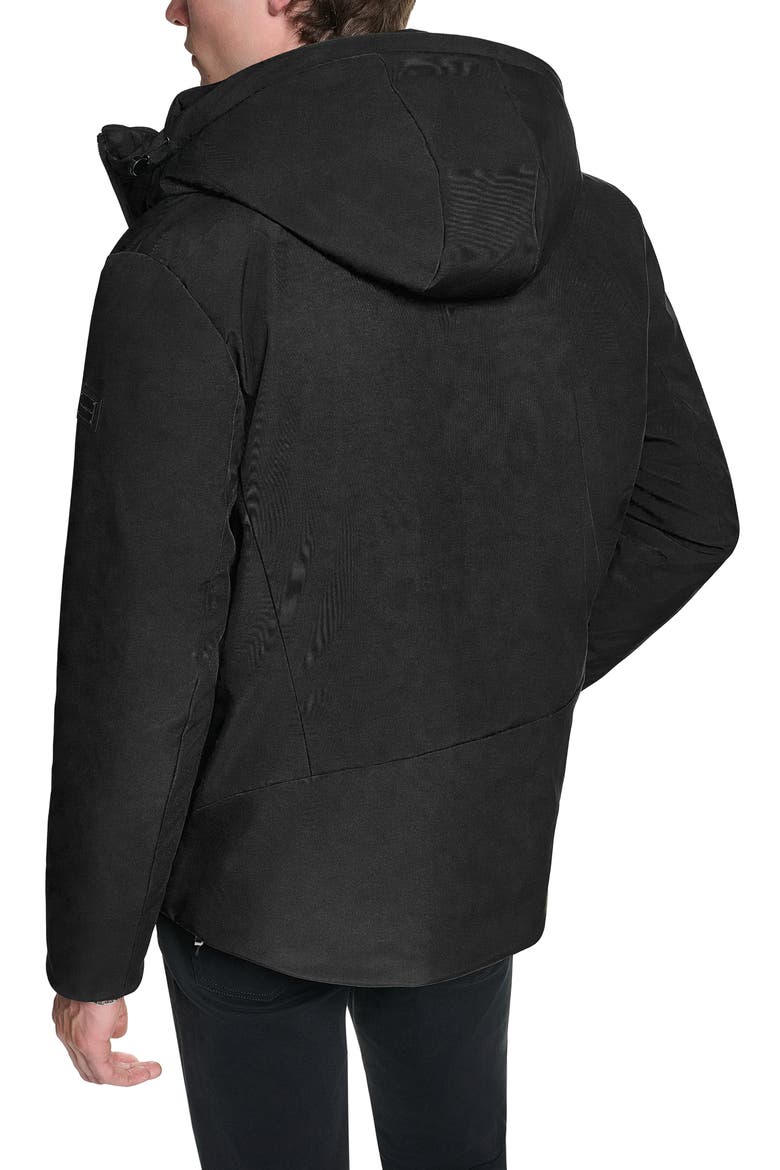 FlexTech Hooded Parka, Alternate, color, BLACK