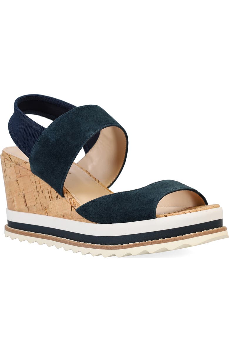Pelle Moda Winta Platform Wedge Sandal, Main, color, Midnight