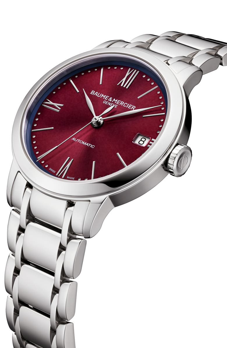Baume & Mercier Classima 10691 Automatic Bracelet Watch, 34mm, Alternate, color, 