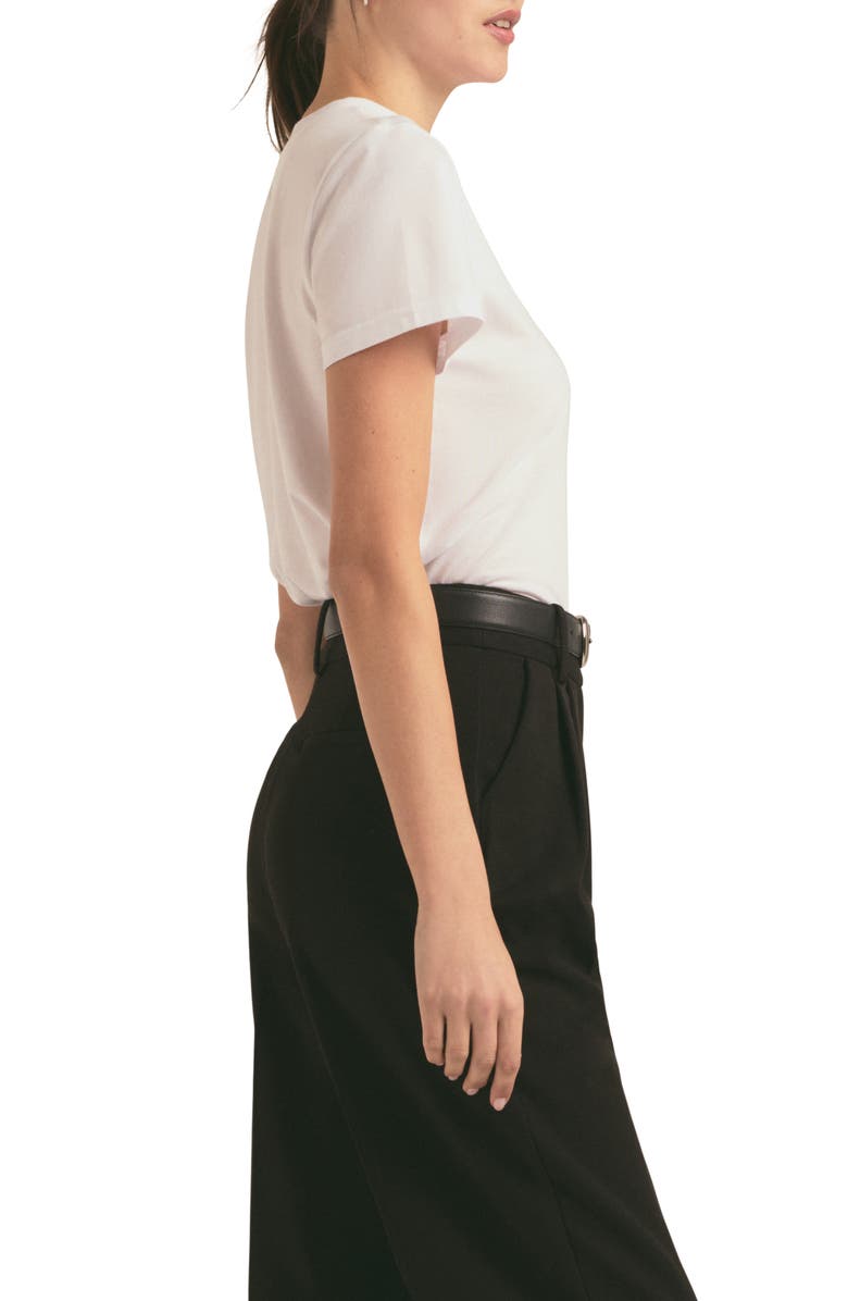 Favorite Daughter Cropped Collegiate Tee, Alternate, color, White