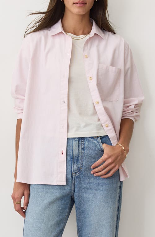 Marine Layer Jane California Relaxed Button-up Shirt In Gold