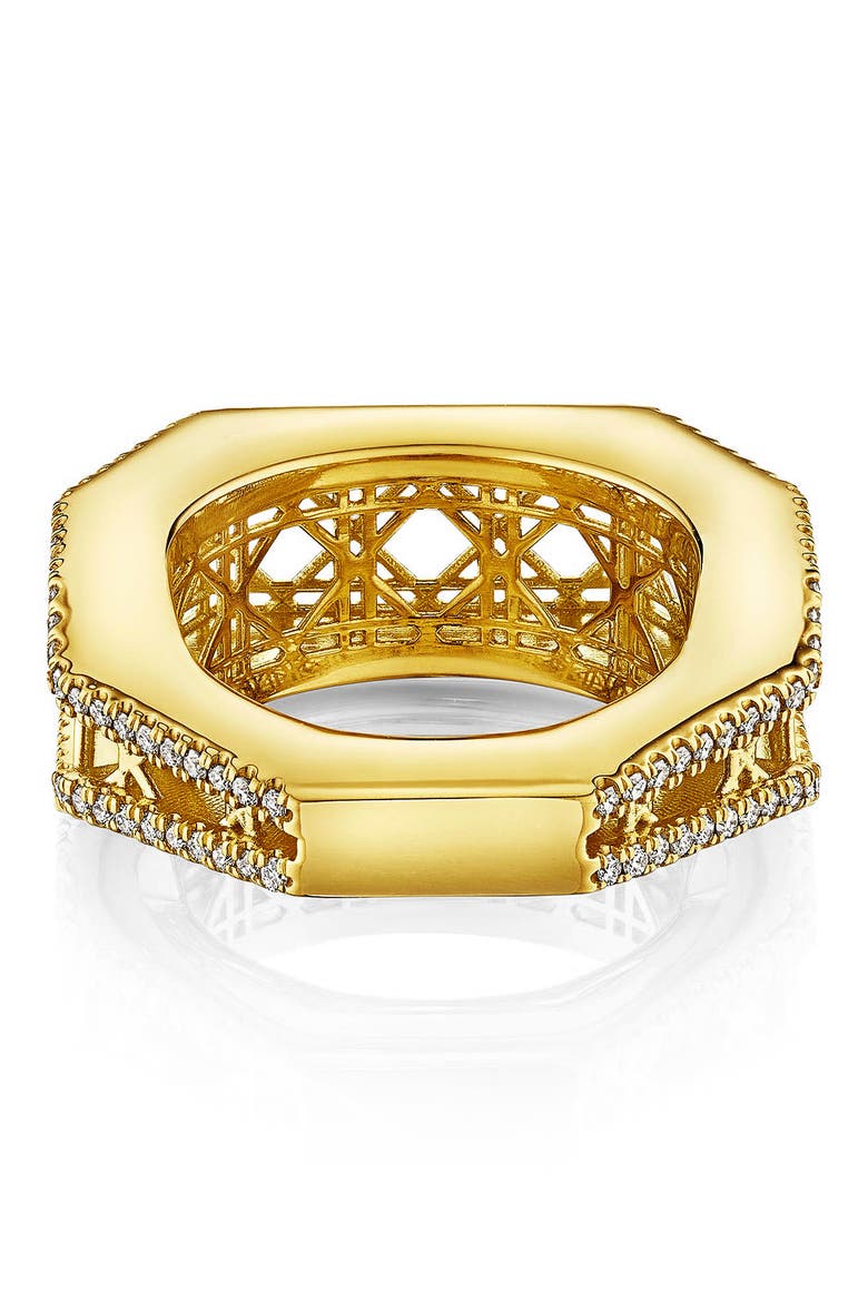 Cane Diamond Cage Ring, Alternate, color, YELLOW GOLD