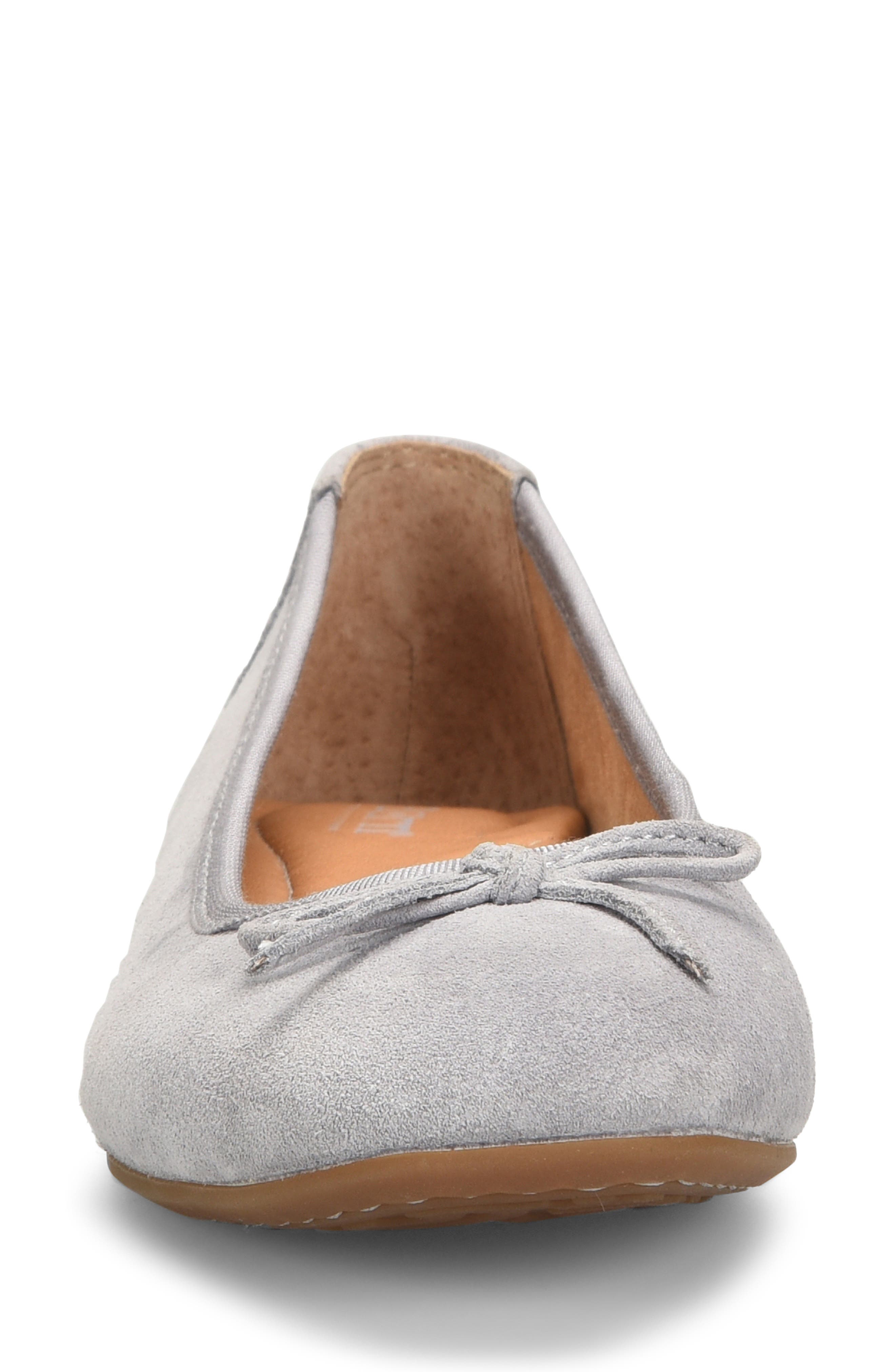 Brin Ballet Flat, Alternate, color, GREY SUEDE
