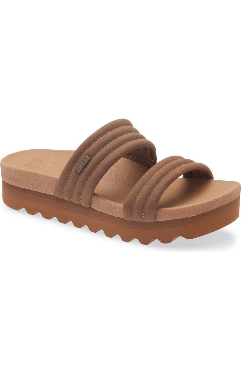 Reef Kaia 2 Bar Slide Sandal, Main, color, Chocolate