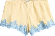 JADED LONDON Lace Trim Satin Shorts