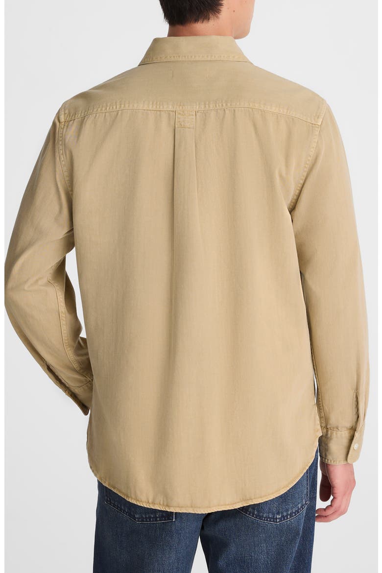 Cotton Button-Up Work Shirt, Alternate, color, DISTRESSED ROPE