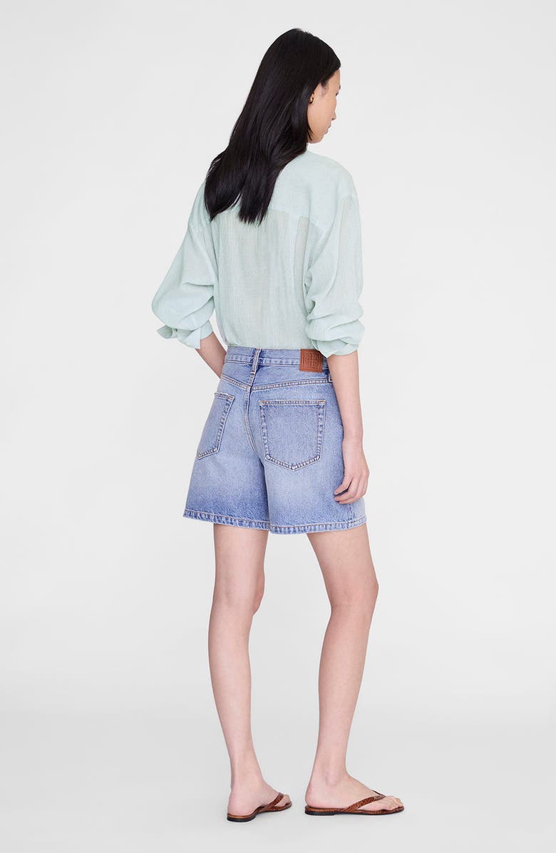ANINE BING Delaney Short, Alternate, color, Arbor Blue