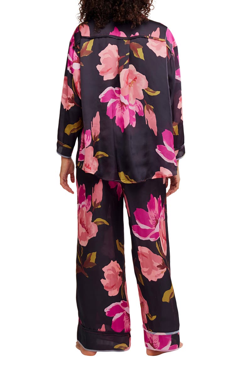 Intimately FP Dreamy Days Pajama Set, Alternate, color, BLACK BLOOMRUSH FLORAL