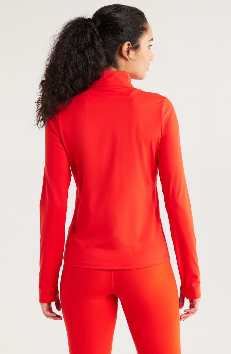Zella So Soft Active Half Zip Pullover, Alternate, color, Red Fiery