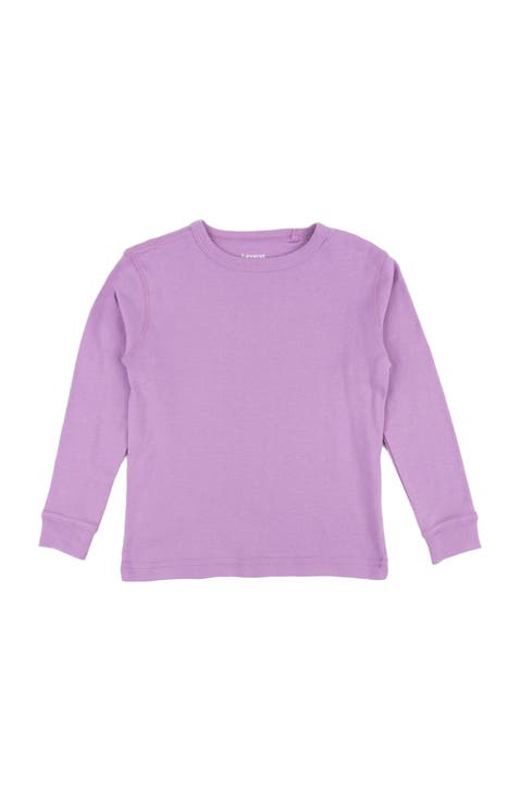 Kids Long Sleeve T-Shirt, 100% Cotton, Solid Colors