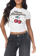 True Religion Cherry Graphic Baby Tee