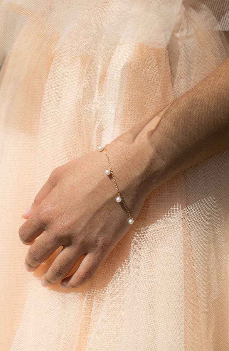 Poppy Finch Pearl Station Bracelet, Alternate, color, 